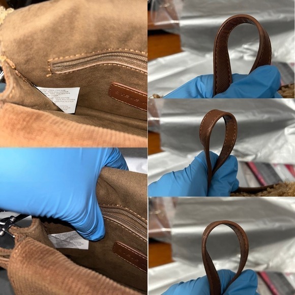 Steve Madden Bkate Brown Camel Faux Fur Crossbody Bag - "Beatrice" - Picture 15 of 16